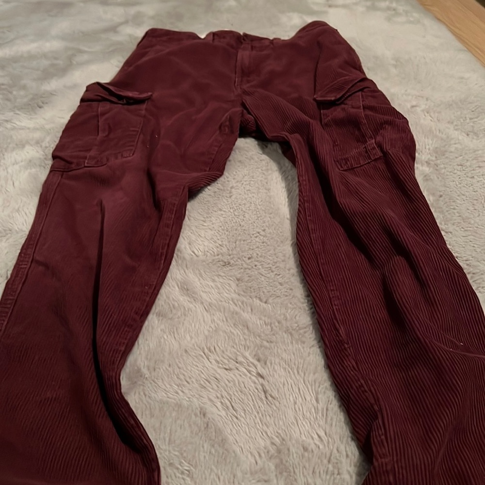 Vans Maroon Corduroy Cargo